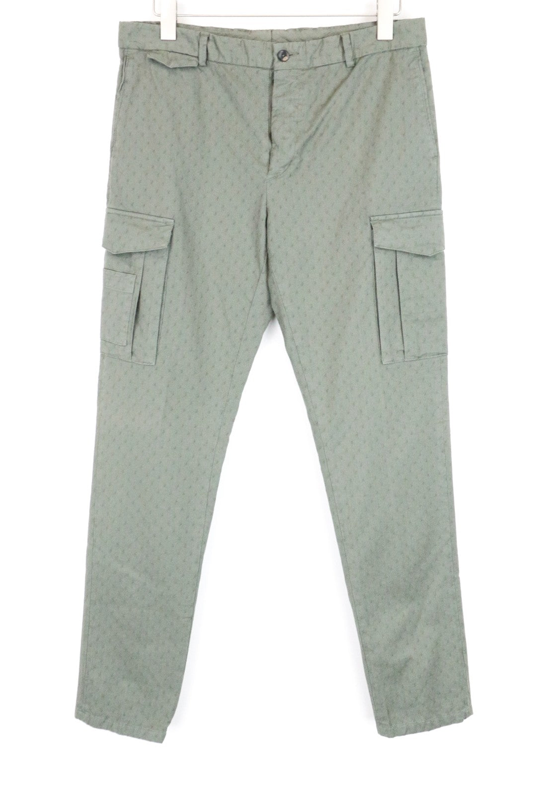 SCOTCH & SODA Atelier Men's W35/L30 Green Skinny Cargo Pattern Pants