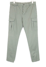 SCOTCH & SODA Atelier Men's W35/L30 Green Skinny Cargo Pattern Pants