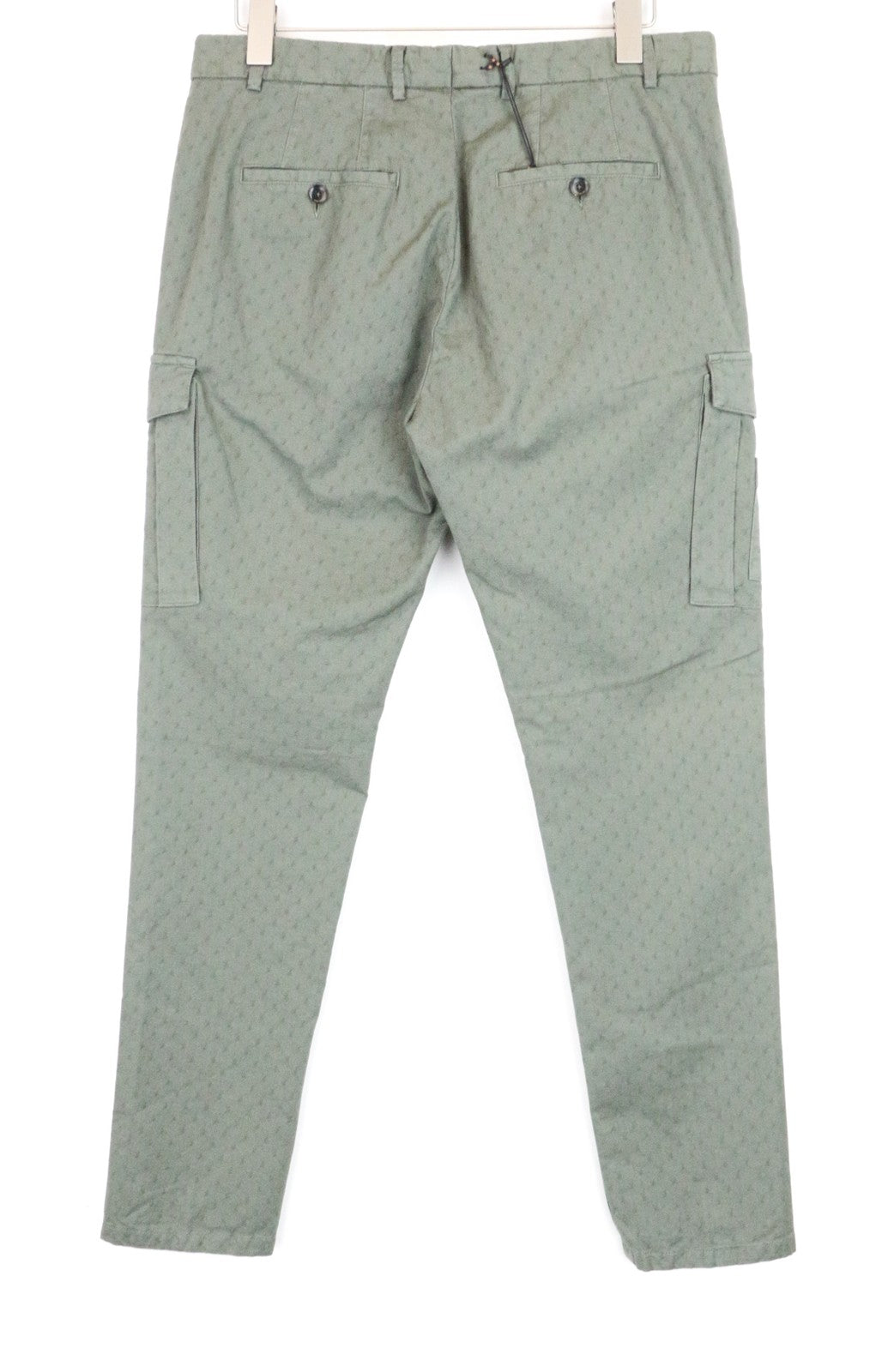 SCOTCH & SODA Atelier Men's W35/L30 Green Skinny Cargo Pattern Pants