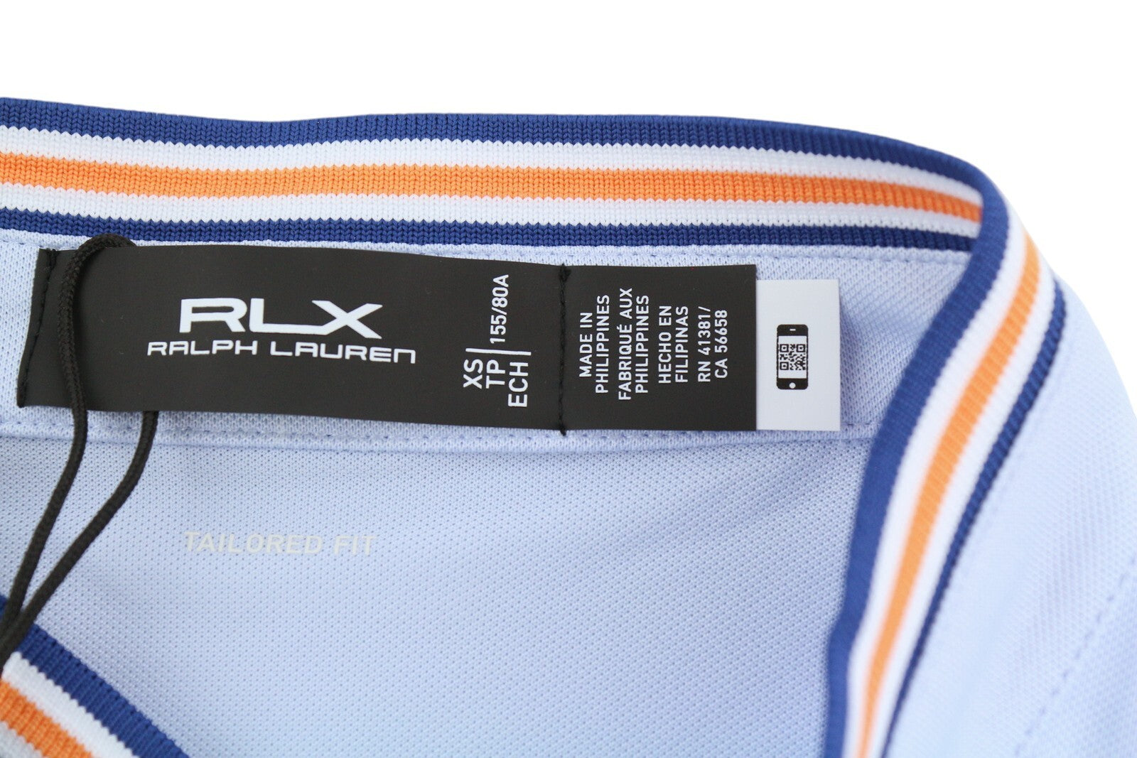 RLX RALPH LAUREN Golf Women T-Shirt XS Blue Sleeveless V-Neck Tailored RRP€125