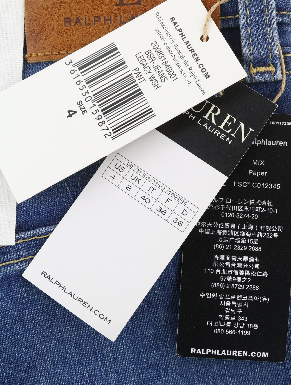 LAUREN RALPH LAUREN Legacy Women Jeans W27 High Rise Skinny Ankle Super Stretch