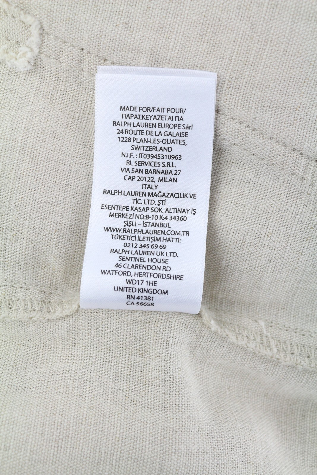 RALPH LAUREN Women Trousers W28 Linen Blend Canvas Cargo Tapered RRP€349