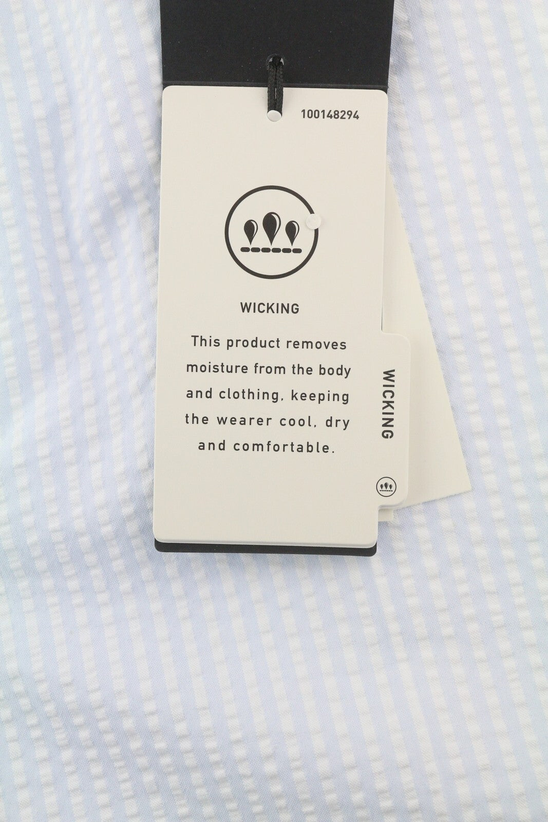 RLX RALPH LAUREN Golf Women Trousers W28 Blue Striped Slim Seersucker RRP€209