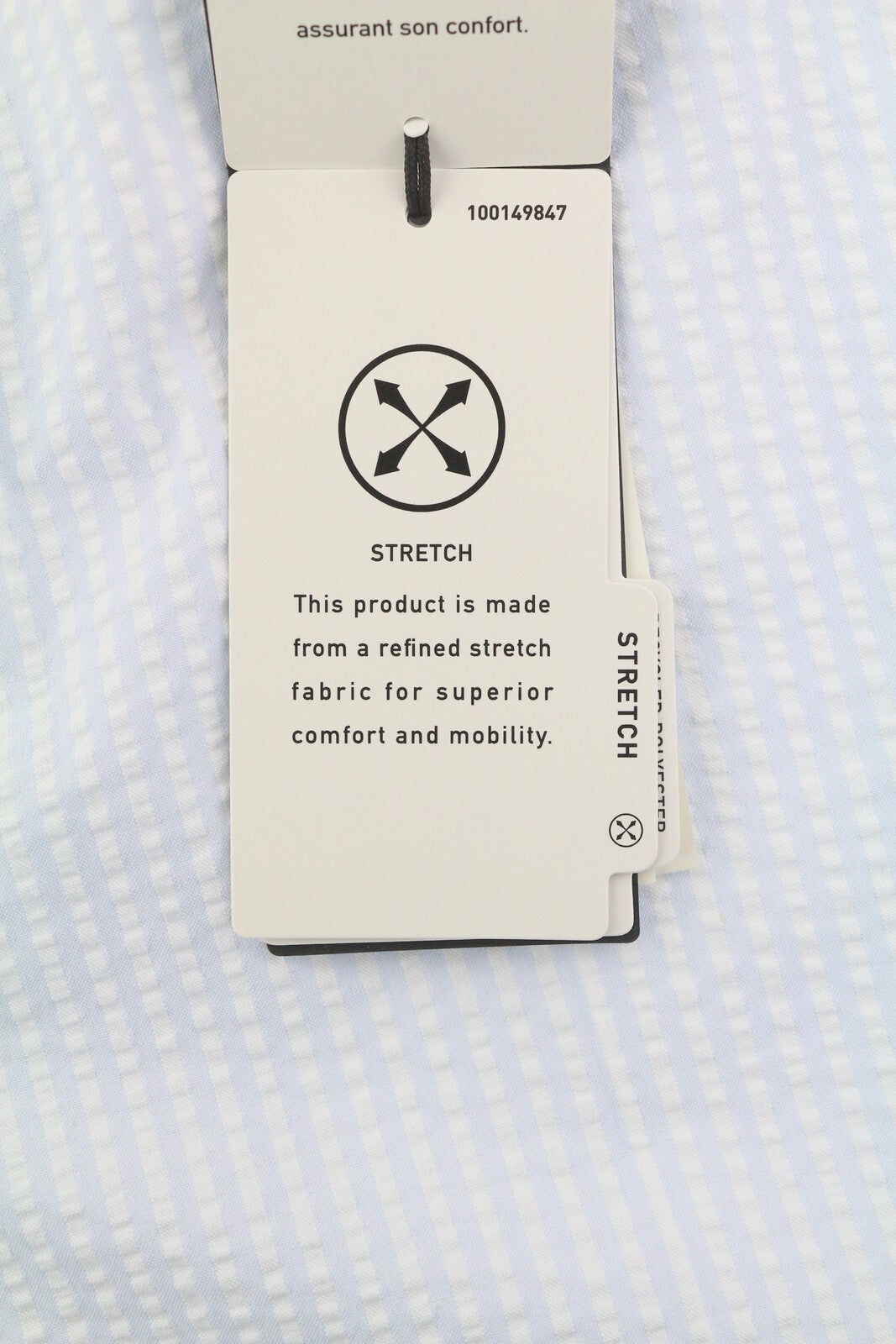 RLX RALPH LAUREN Golf Women Trousers W28 Blue Striped Slim Seersucker RRP€209