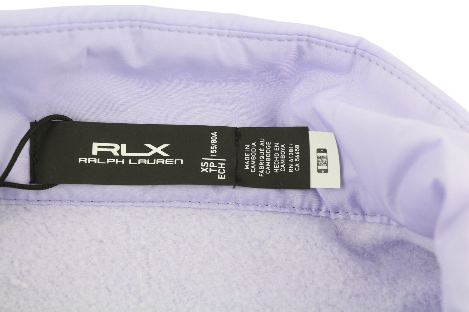 RLX RALPH LAUREN Golf Women Sweatshirt XS Purple Quilted Hybrid Zip Pullover