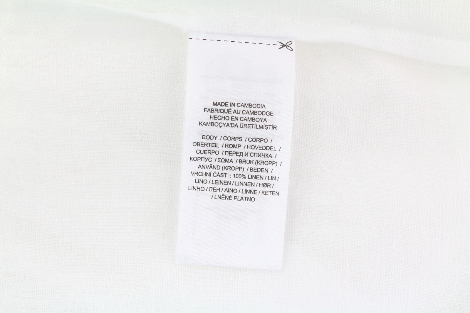 LAUREN RALPH LAUREN Women Shirt XL White Short Sleeve Linen Buttoned Spread