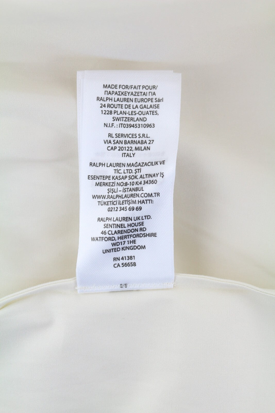 RALPH LAUREN Elia Women Dress S White 3/4 Sleeve Ruffle Collar Cotton Midi