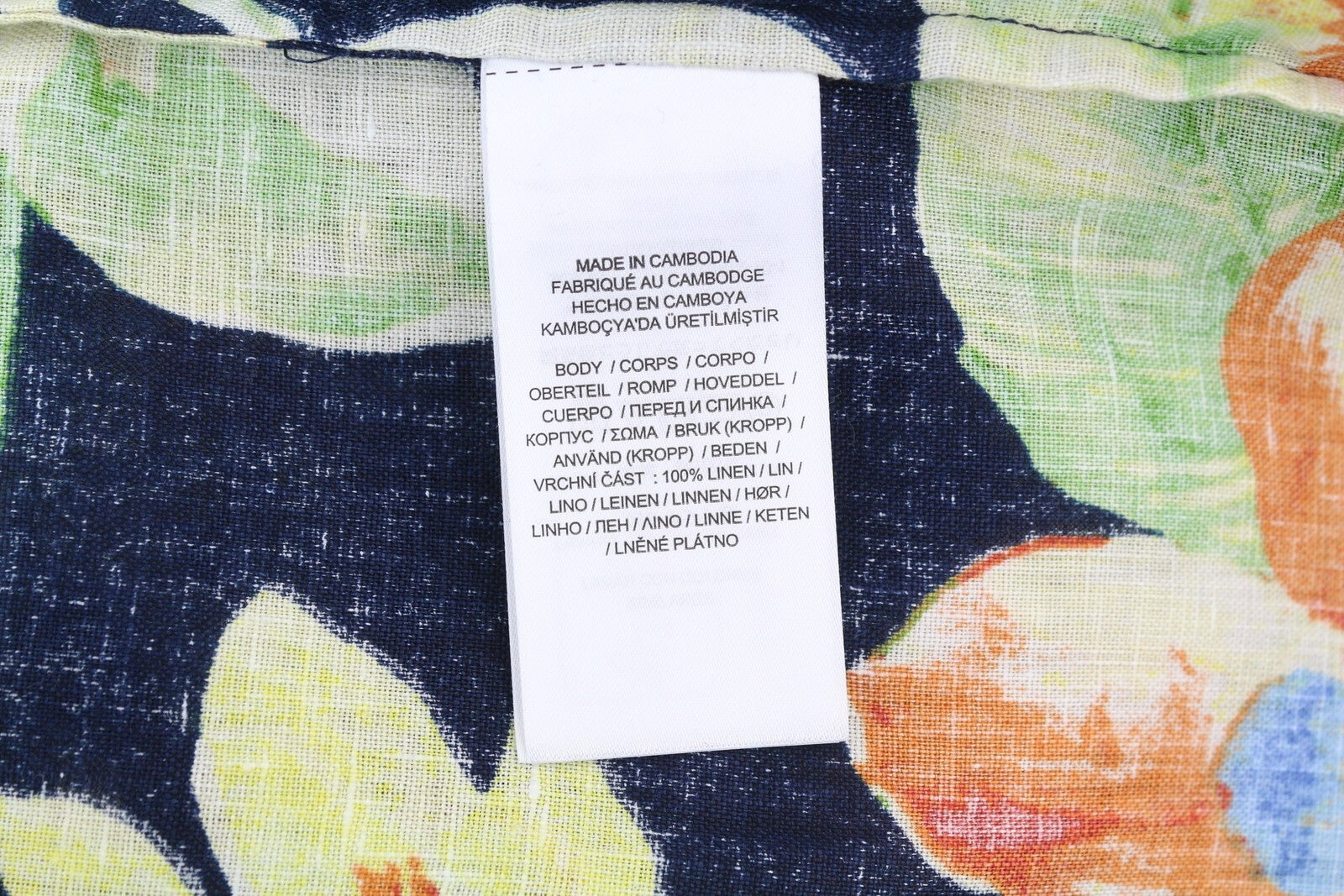 LAUREN RALPH LAUREN Women Shirt 2XL Short Sleeve Buttoned Linen Floral RRP€169