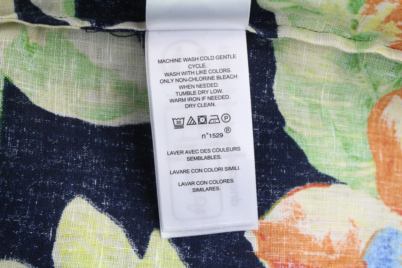 LAUREN RALPH LAUREN Women Shirt 2XL Short Sleeve Buttoned Linen Floral RRP€169