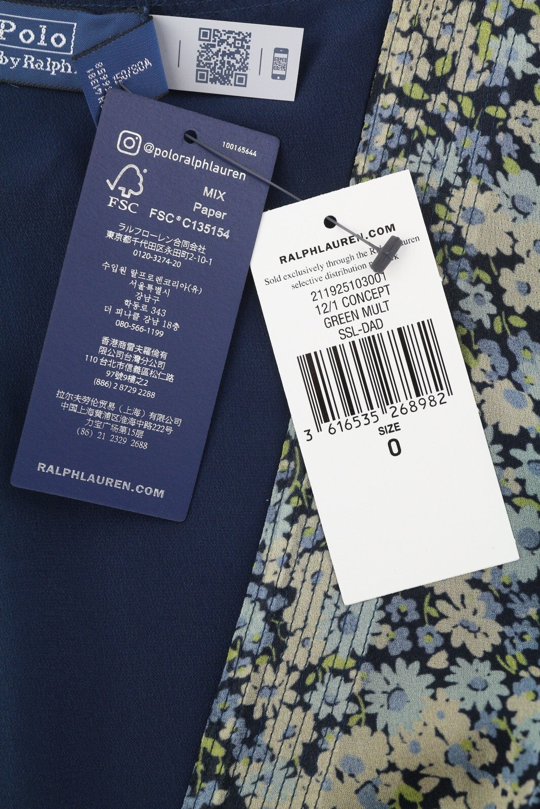 RALPH LAUREN Women Dress XS Short Sleeve Floral Printed Wrap Mini RRP€390