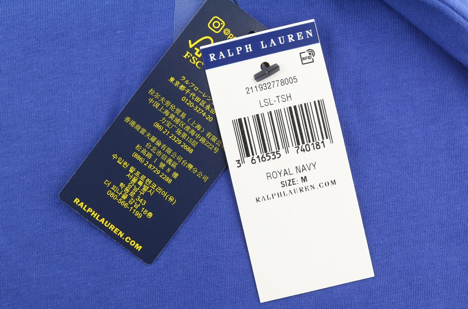 RALPH LAUREN Women T-Shirt M Blue Short Sleeve Crew Neck Tricot Casual