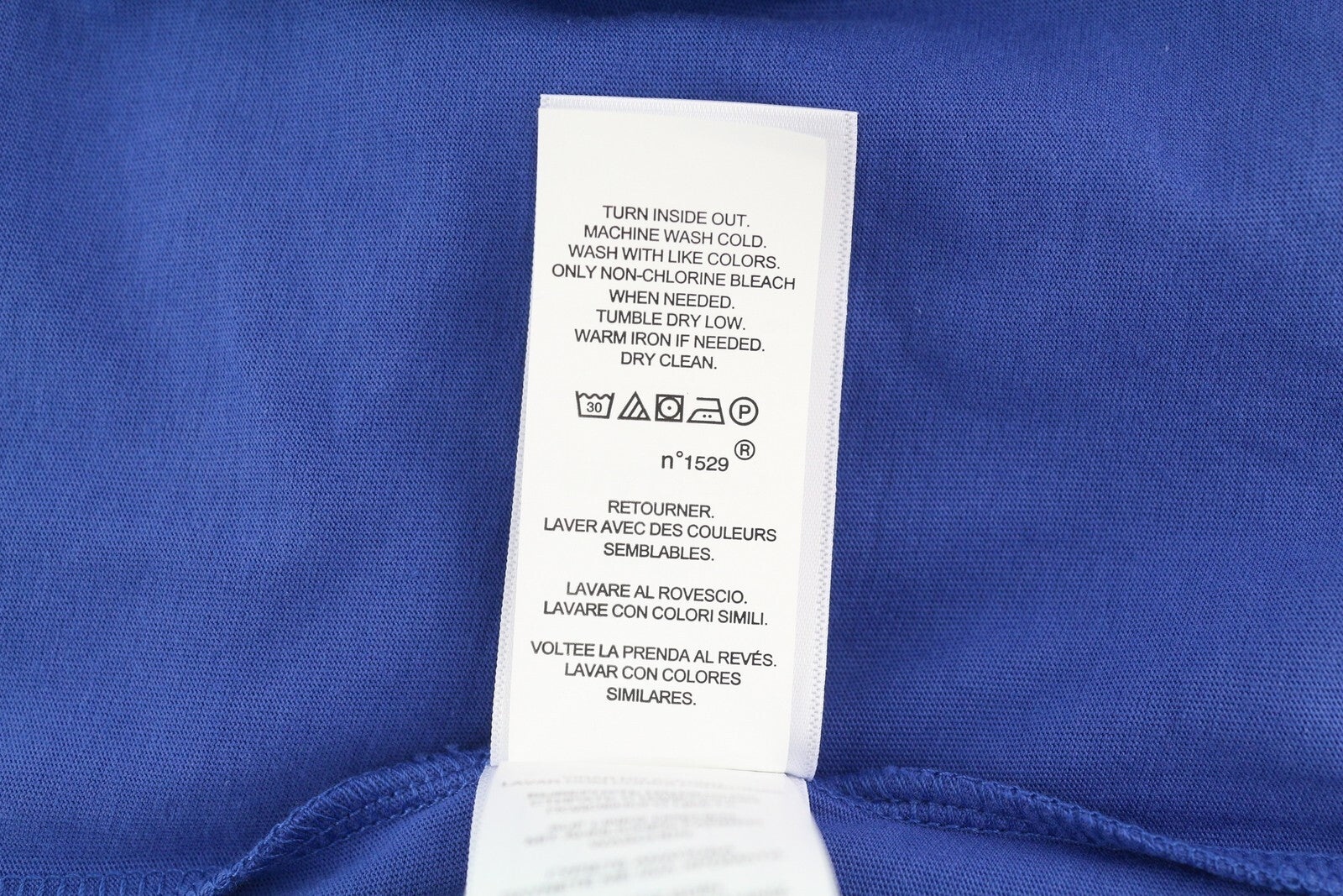 RALPH LAUREN Women T-Shirt M Blue Short Sleeve Crew Neck Tricot Casual