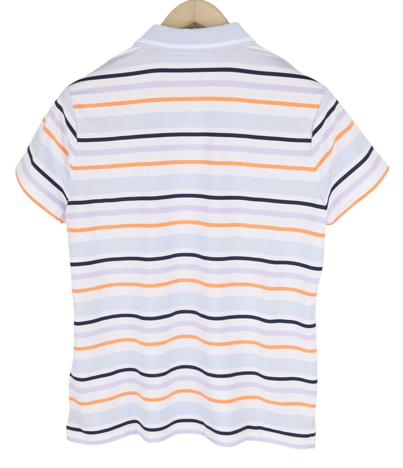 RLX RALPH LAUREN Golf Women T-Shirt L Multicoloured Short Sleeve Striped Polo