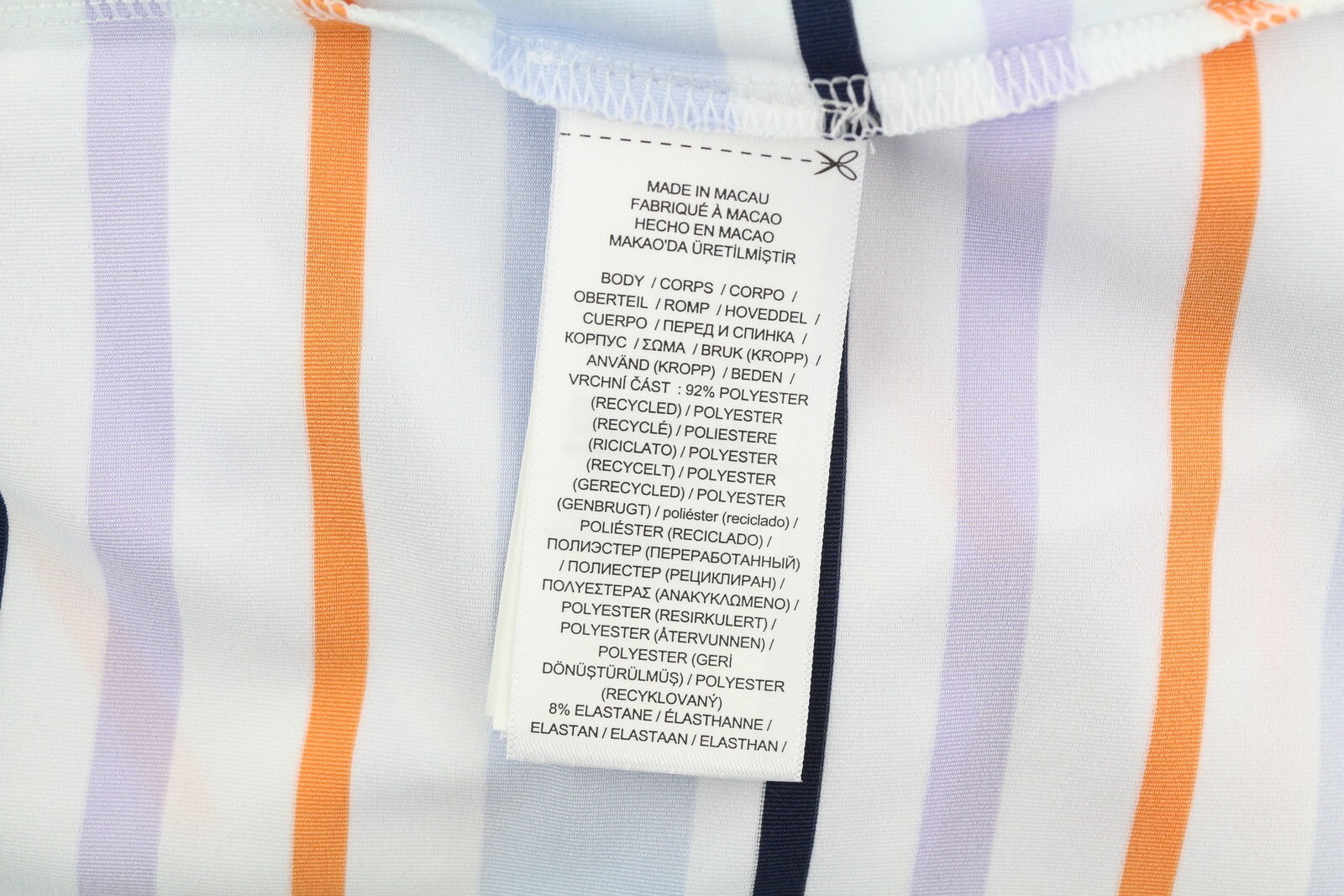 RLX RALPH LAUREN Golf Women T-Shirt L Multicoloured Short Sleeve Striped Polo