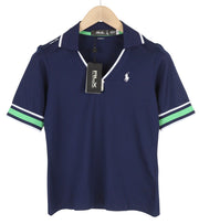 RLX RALPH LAUREN Golf Women T-Shirt XS Blue Short Sleeve Polo Wicking RRP€140