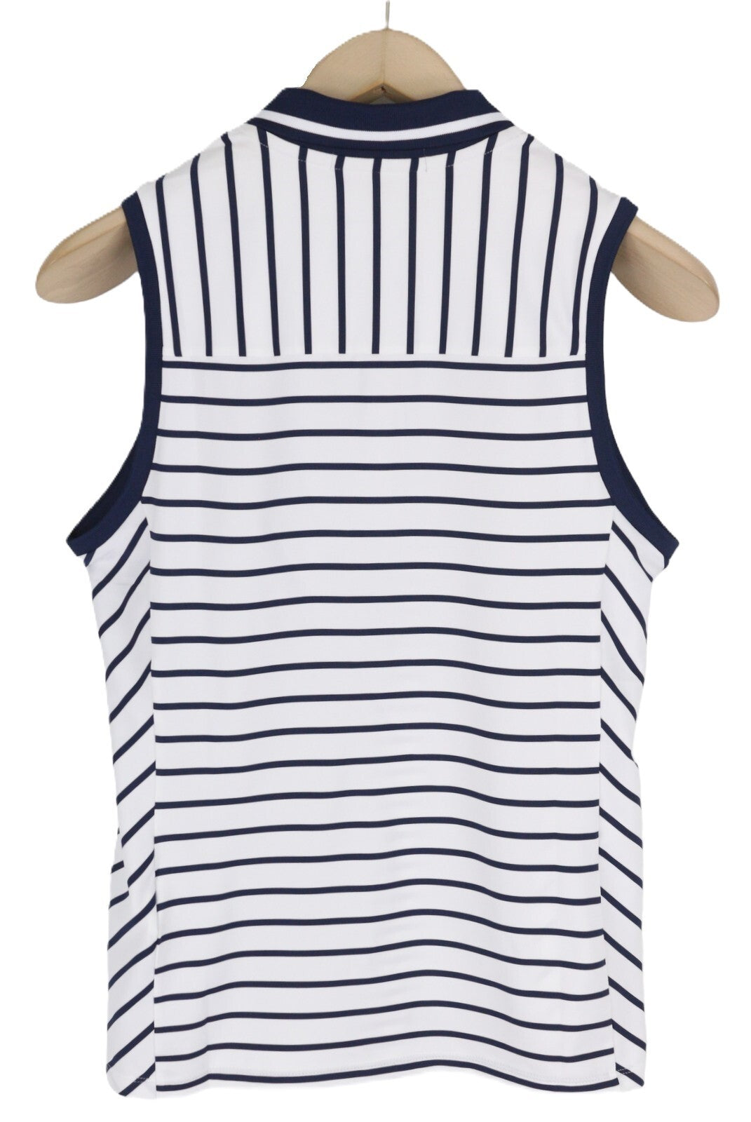 RLX RALPH LAUREN Golf Women T-Shirt S White Sleeveless Polo Neck Tailored Fit