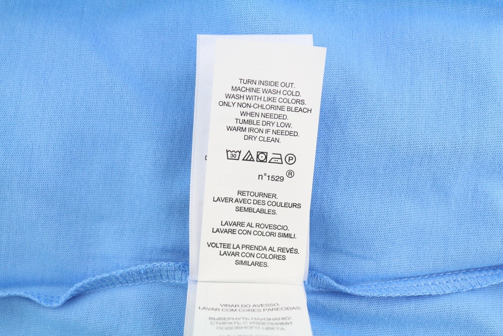 RALPH LAUREN Women T-Shirt L Blue Short Sleeve Crew Neck Tricot Stretch