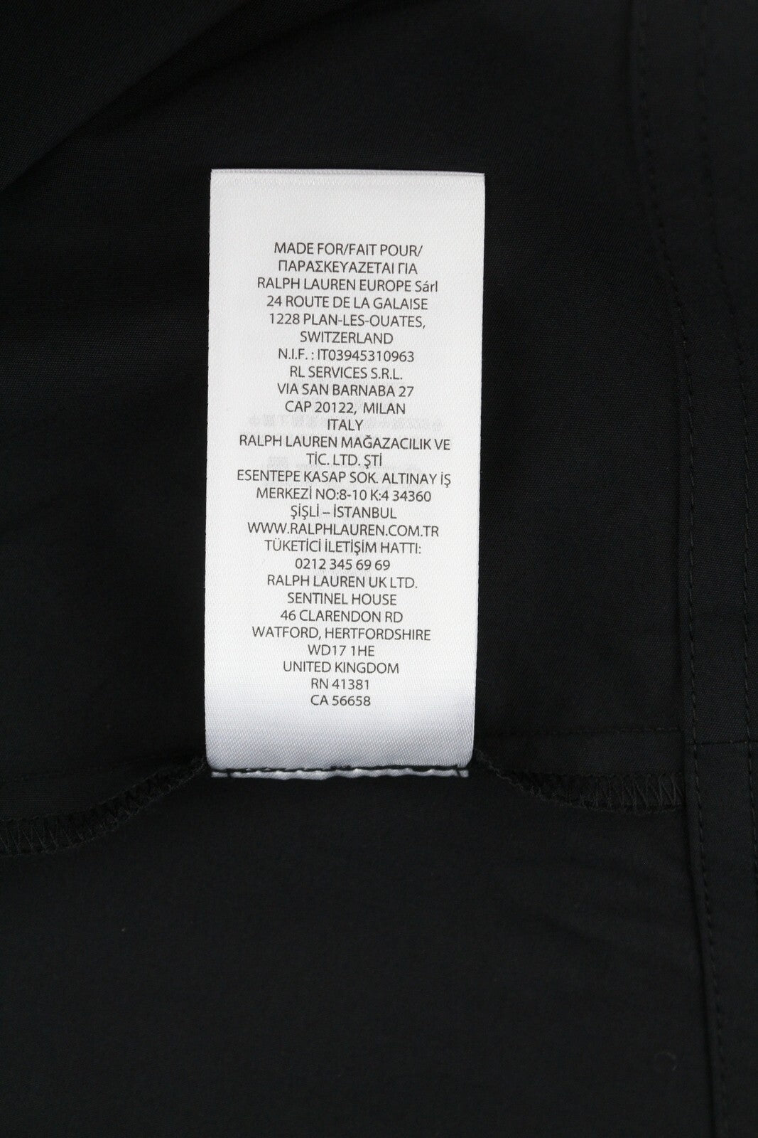 LAUREN RALPH LAUREN Finnbarr Women Dress 3XL Black Short Sleeve Buttoned Midi