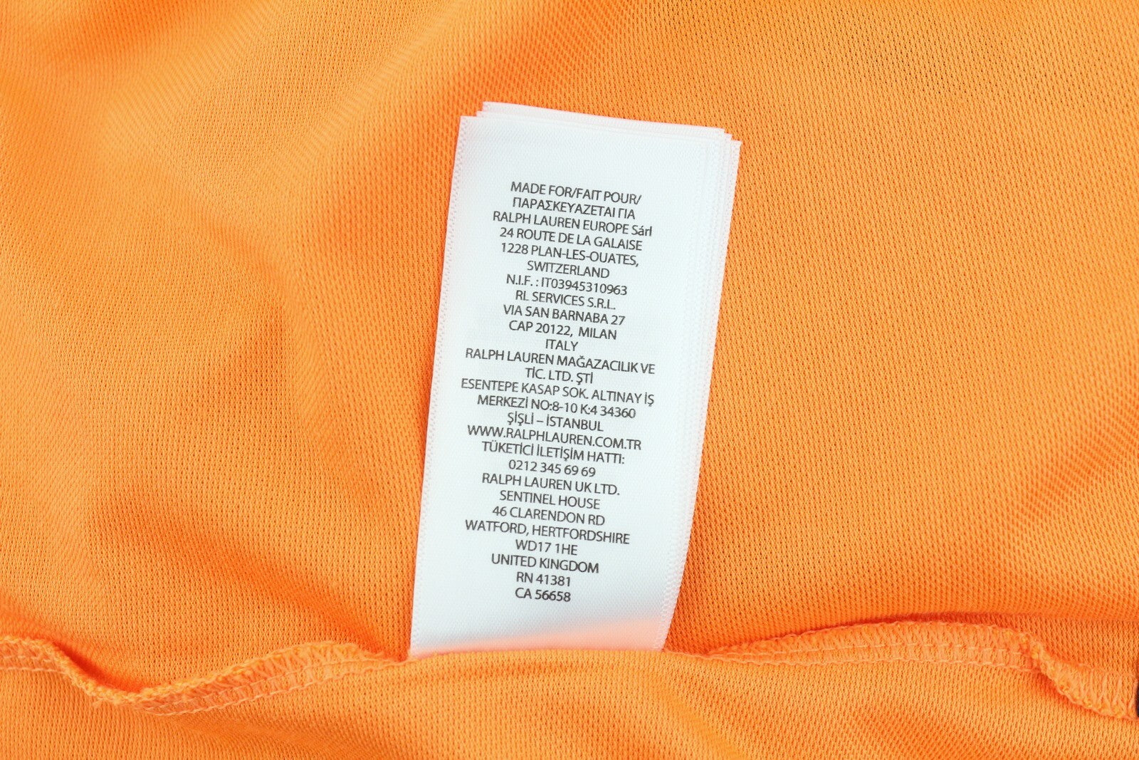 RLX RALPH LAUREN Golf Women T-Shirt XS Orange Short Sleeve Polo Wicking RRP€140