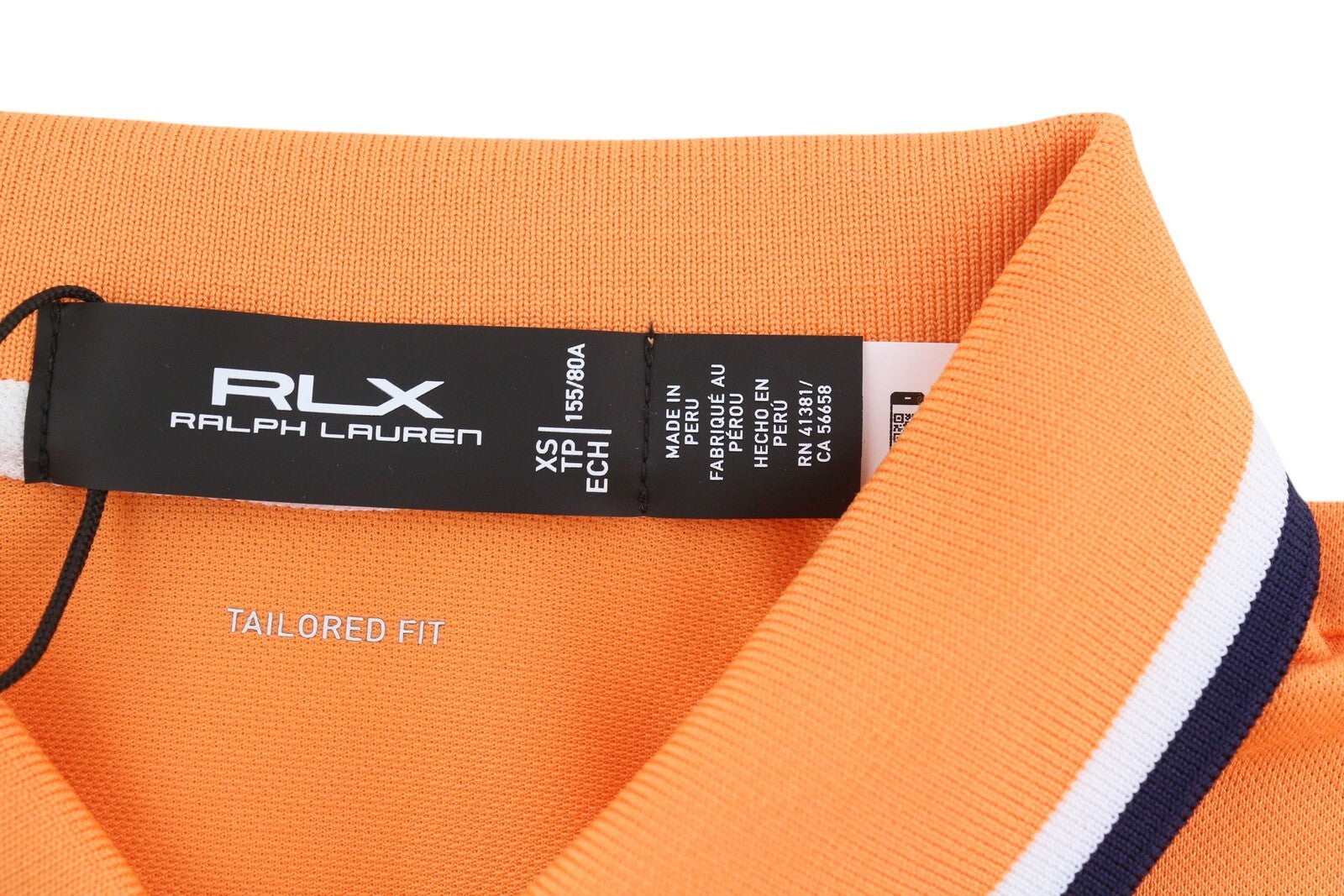 RLX RALPH LAUREN Golf Women T-Shirt XS Orange Short Sleeve Polo Wicking RRP€140