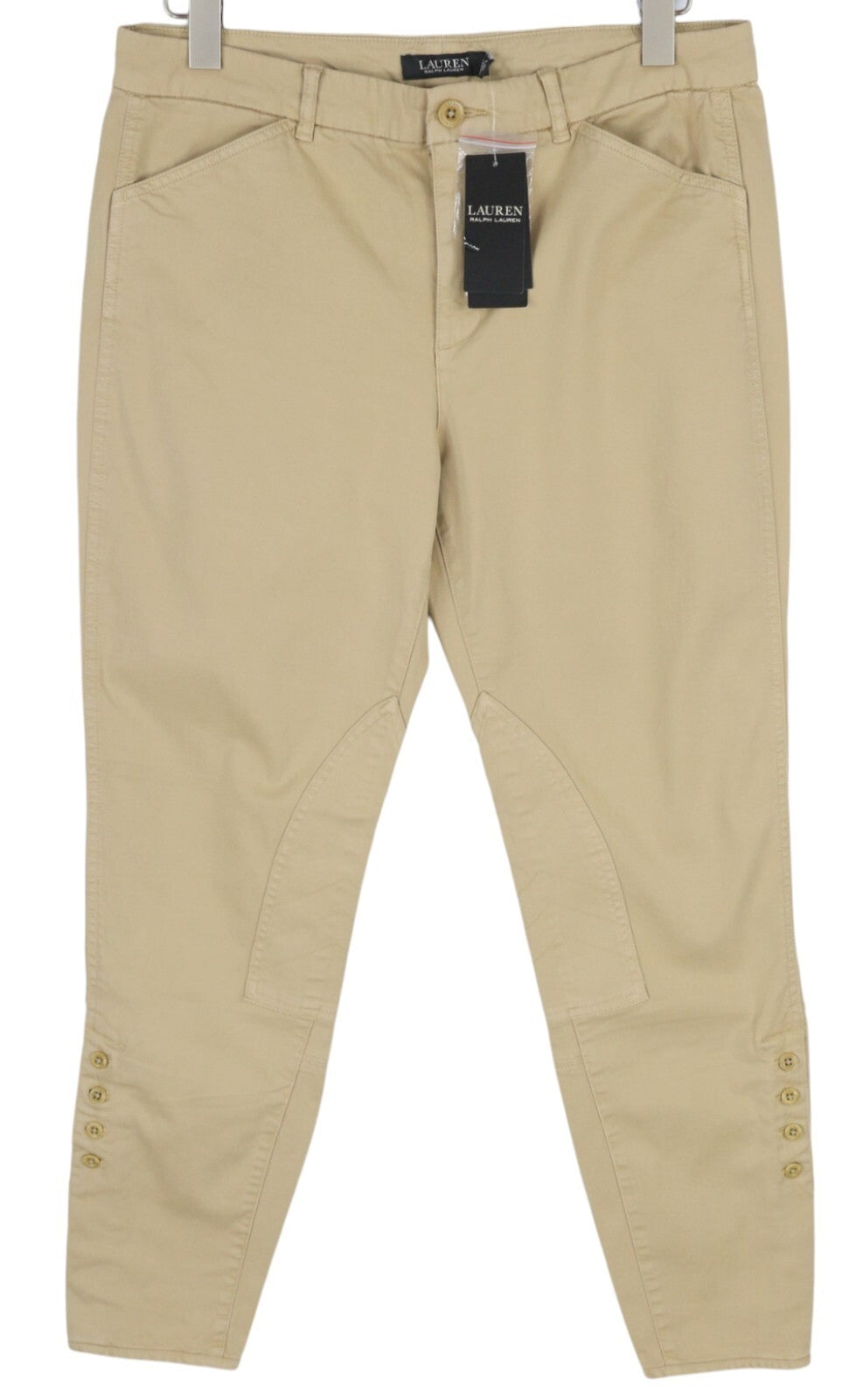 LAUREN RALPH LAUREN Women Trousers W31 Brown Slim Fit Ankle Length Zip Casual