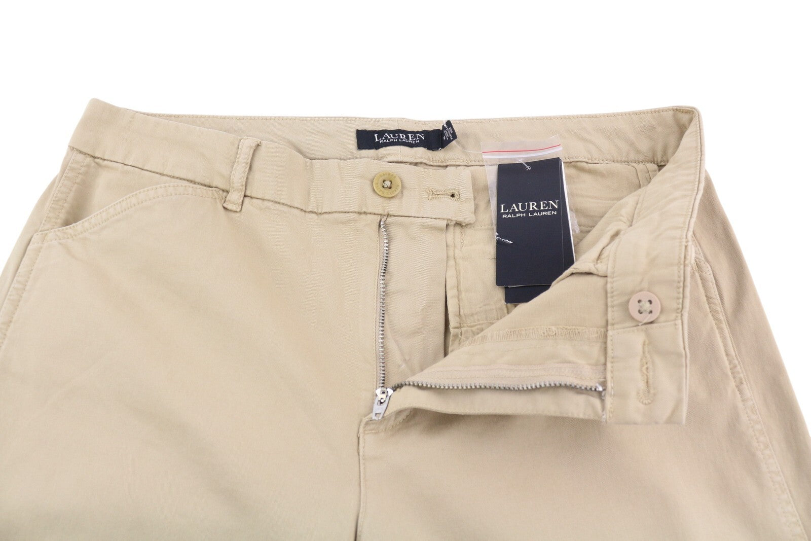 LAUREN RALPH LAUREN Women Trousers W31 Brown Slim Fit Ankle Length Zip Casual