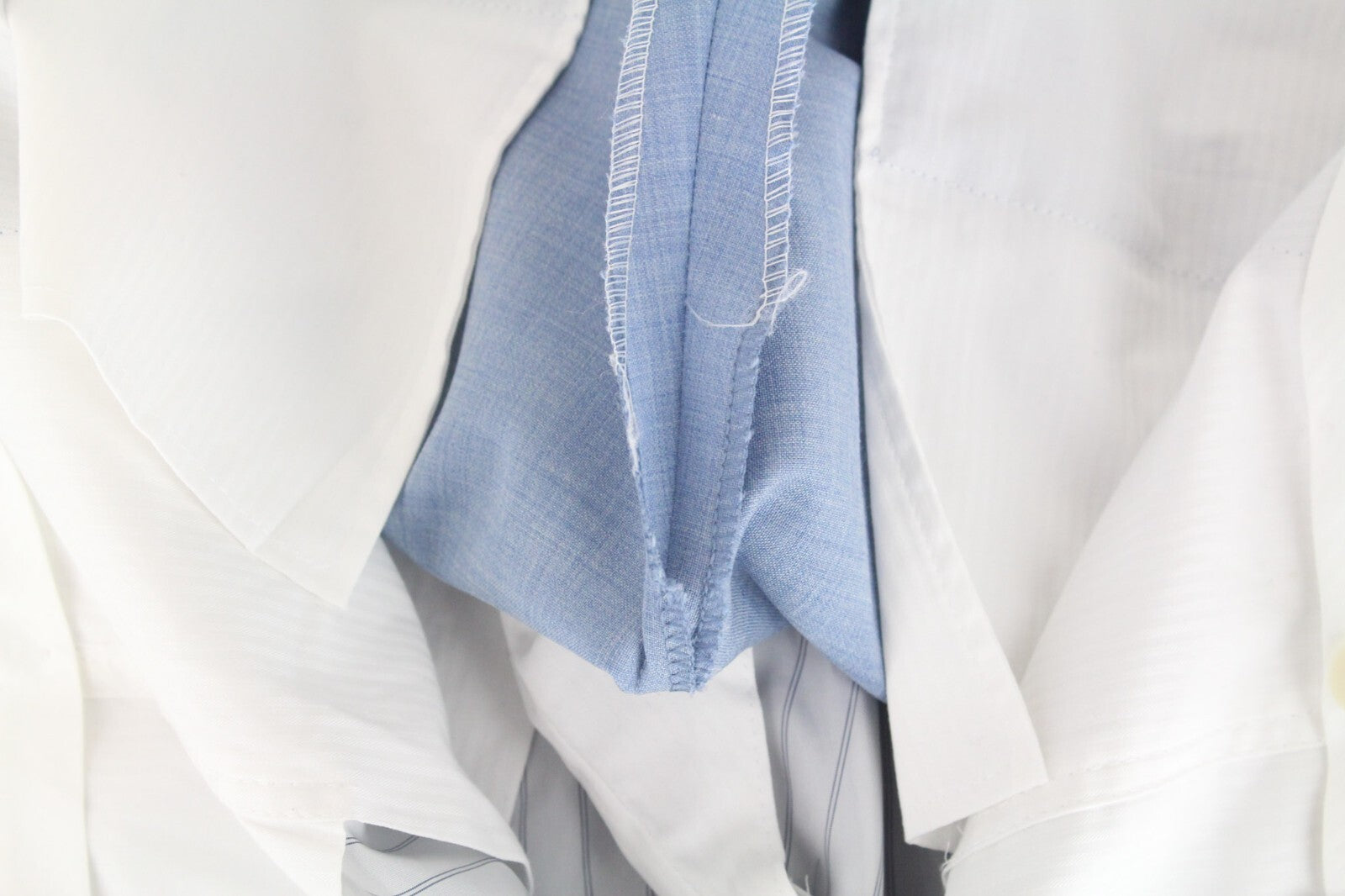 SUITSUPPLY Lazio Men's Suit UK36R Slim Wool Melange Light Blue 2-Piece