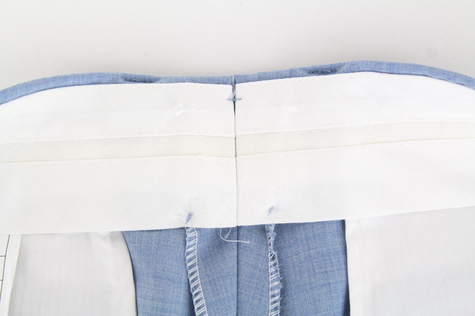 SUITSUPPLY Lazio Men's Suit UK36R Slim Wool Melange Light Blue 2-Piece