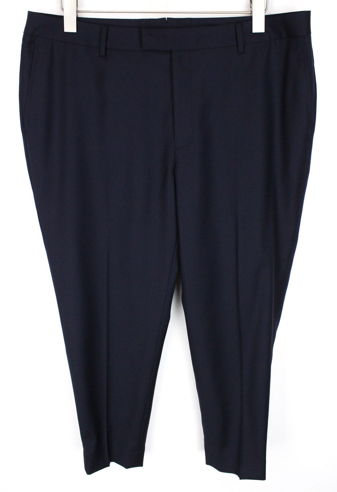 SUITSUPPLY Robin Women's Trousers ~W39/L26 Wool Blue Flat Front Slim Formal