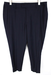 SUITSUPPLY Robin Women's Trousers ~W39/L26 Wool Blue Flat Front Slim Formal