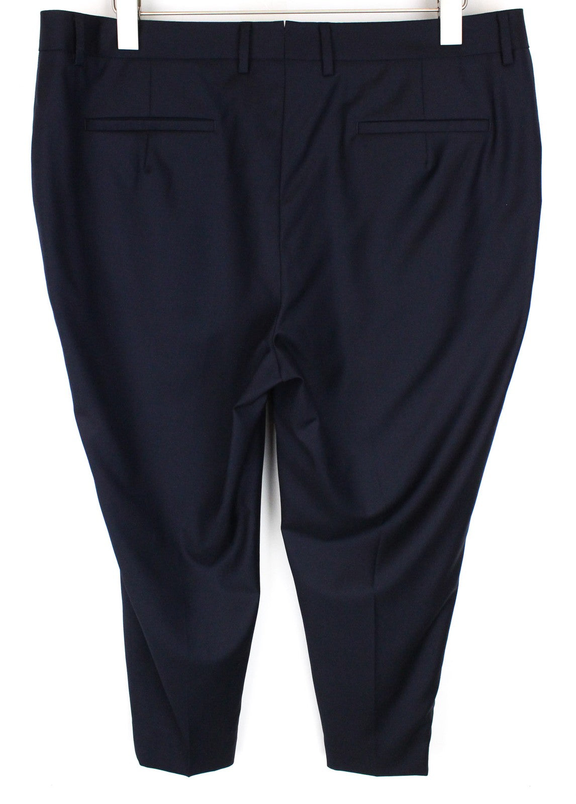 SUITSUPPLY Robin Women's Trousers ~W39/L26 Wool Blue Flat Front Slim Formal