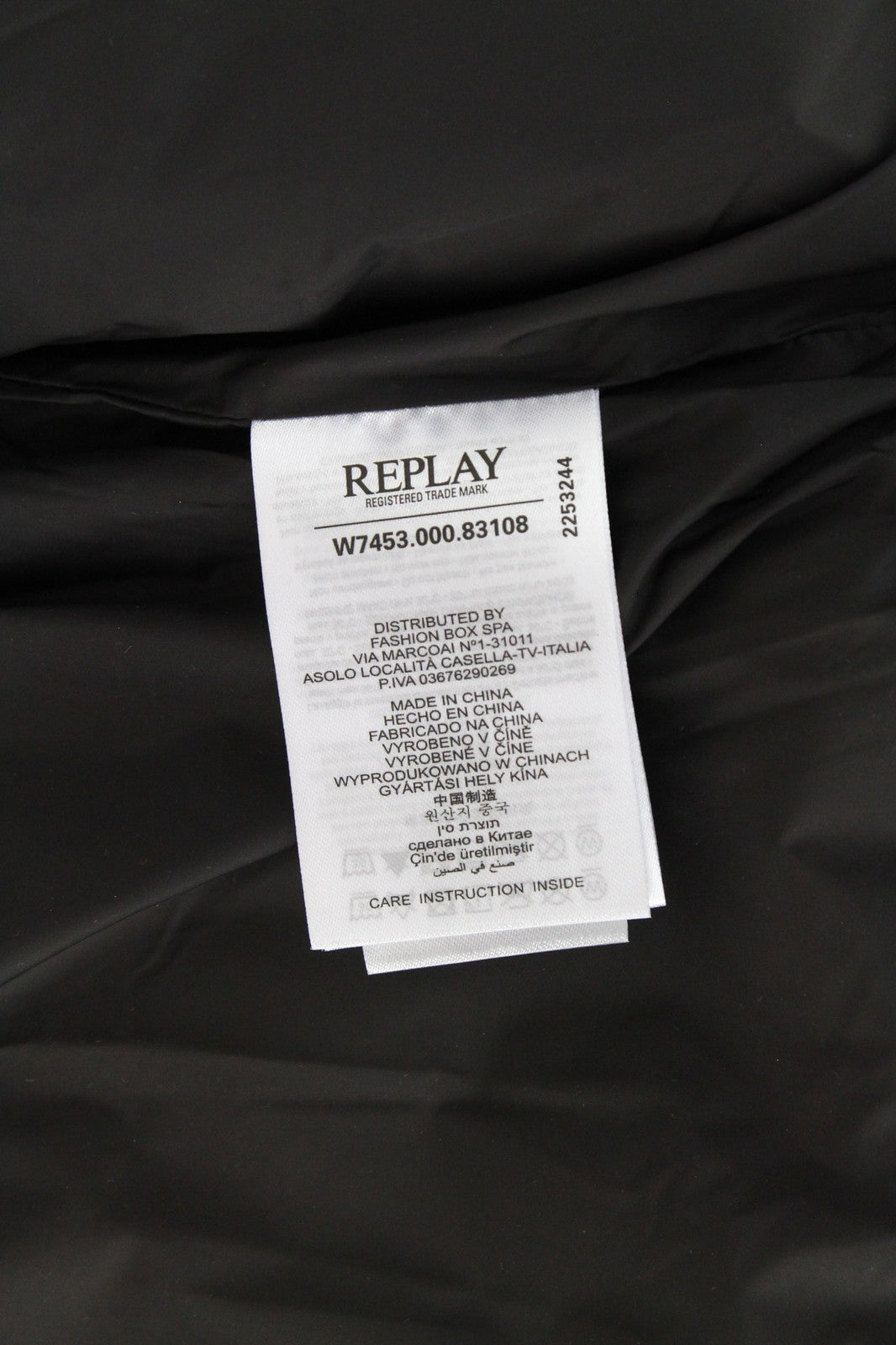 REPLAY Women's Jacket M Oversized Brown Hooded Puffer Zip-Up Mid-Length