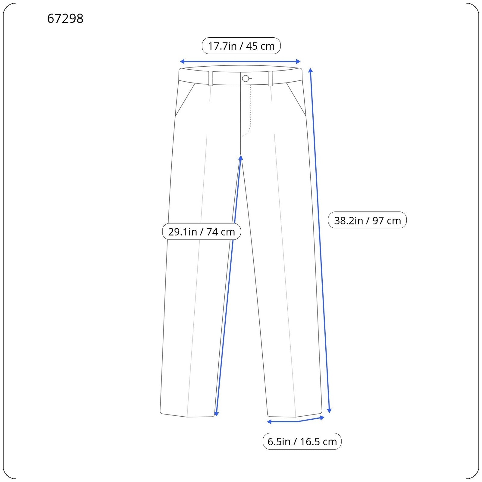 SUISTUDIO Robin Women's Trousers UK14 Slim Blue Wool Flat Front Formal