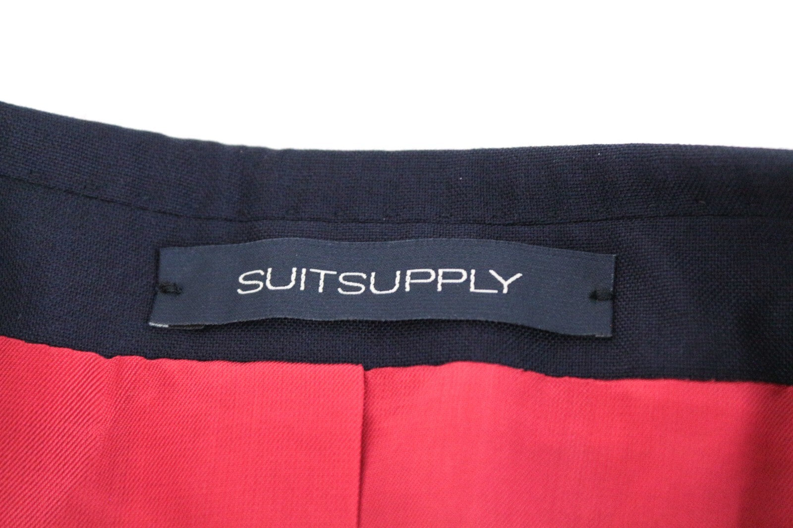 SUITSUPPLY La Spalla Men's Suit UK46R Blue Slim Wool Peak Lapel 2 Piece