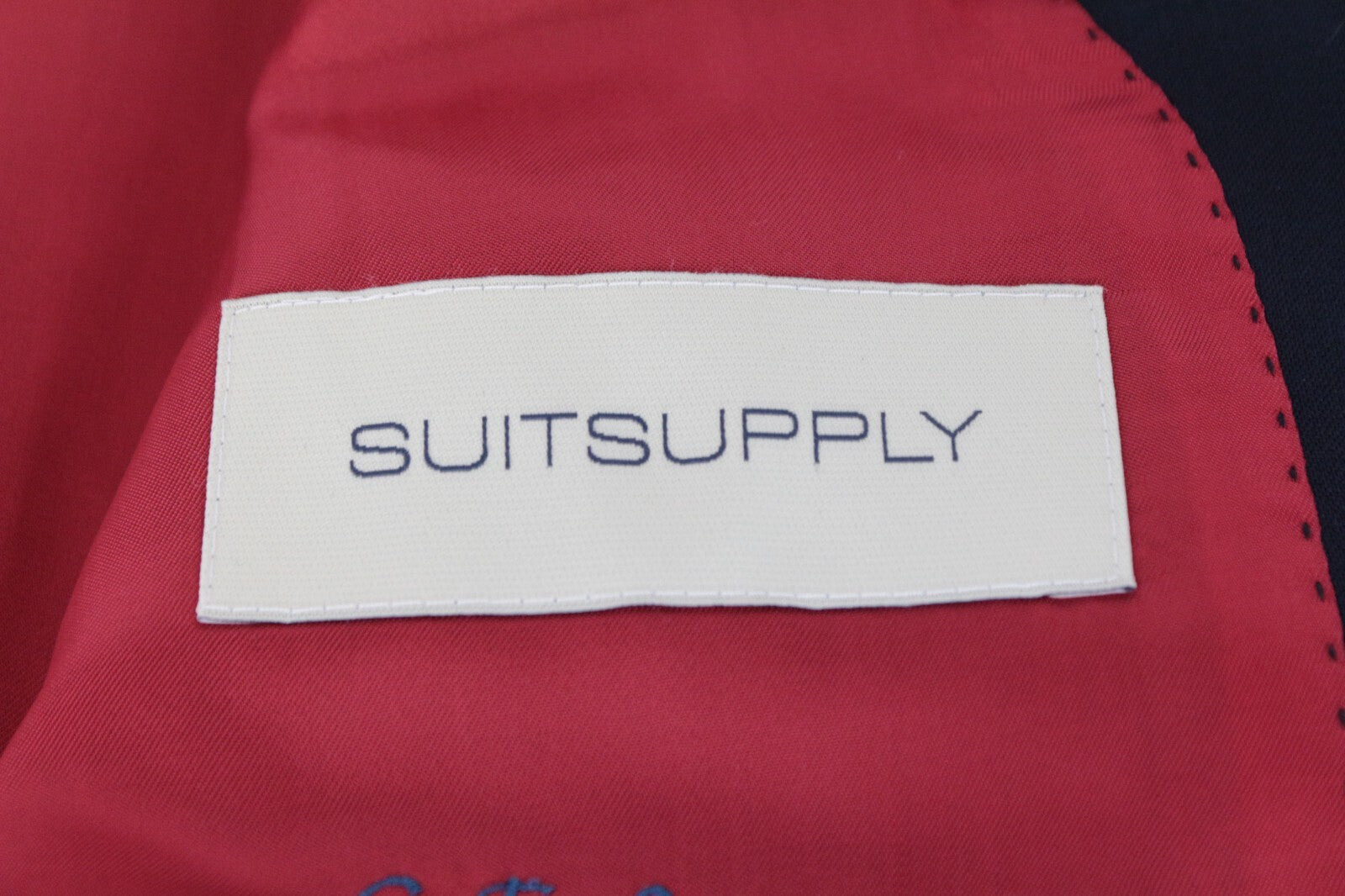 SUITSUPPLY La Spalla Men's Suit UK46R Blue Slim Wool Peak Lapel 2 Piece