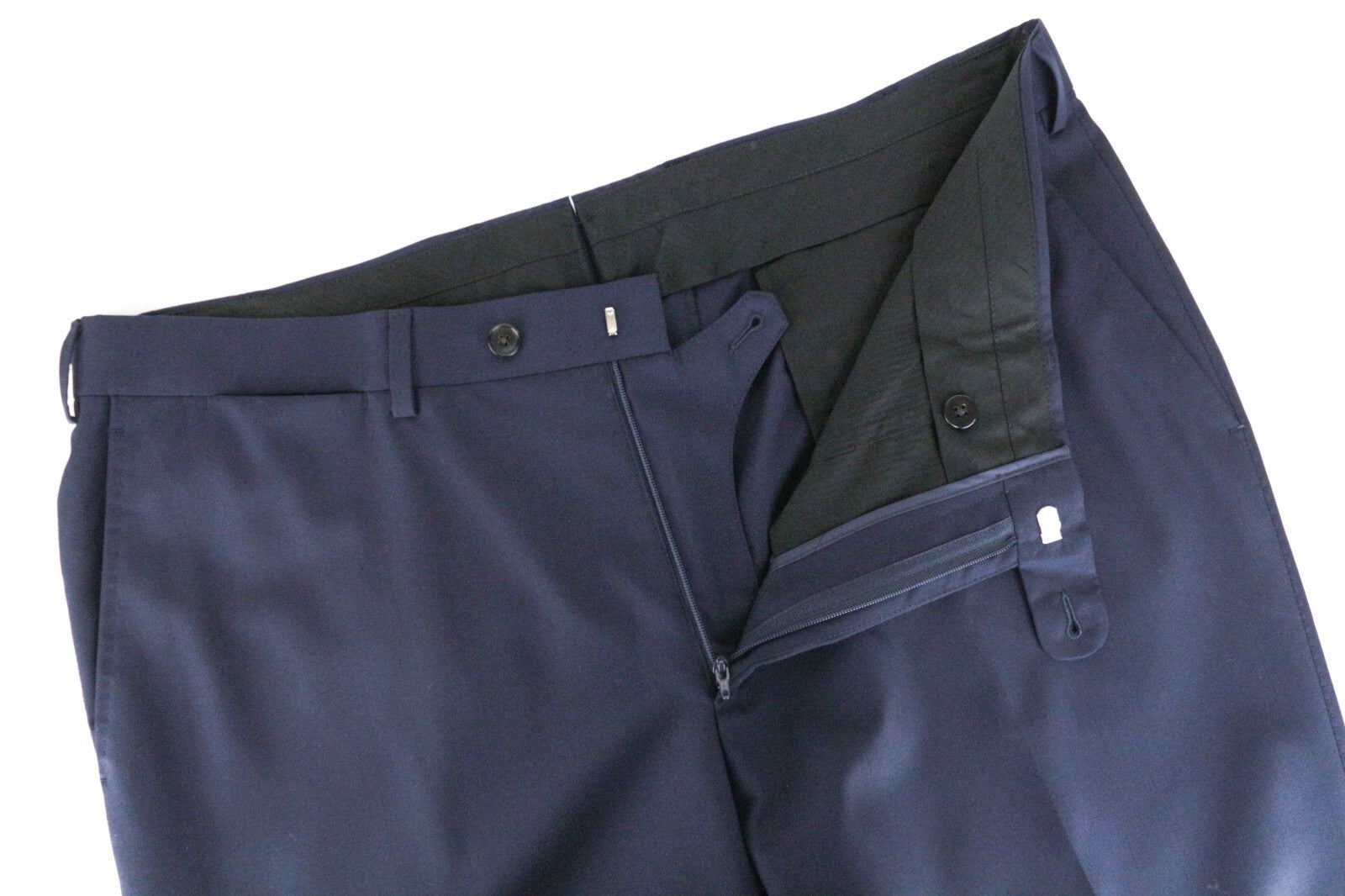 SUITSUPPLY La Spalla Men's Suit UK46R Blue Slim Wool Peak Lapel 2 Piece