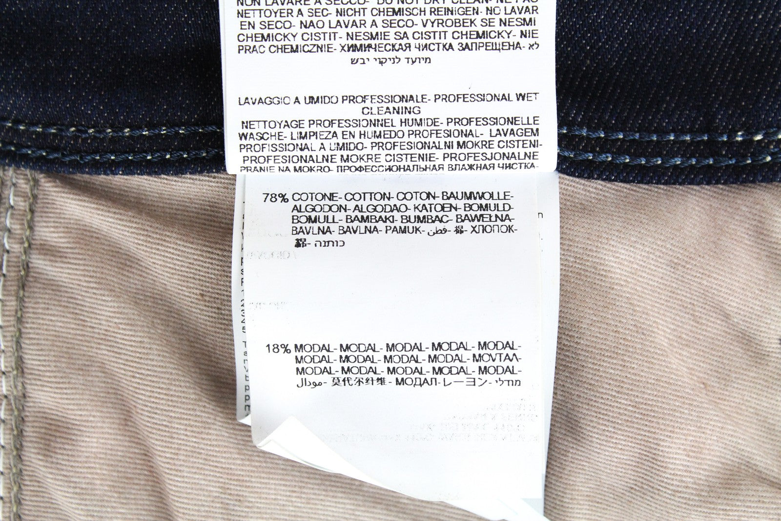 REPLAY Anbass vyriški džinsai W30/L34 tamsiai mėlyni, ploni, su užtrauktuku ir „Ice Blast“ tamprūs. 