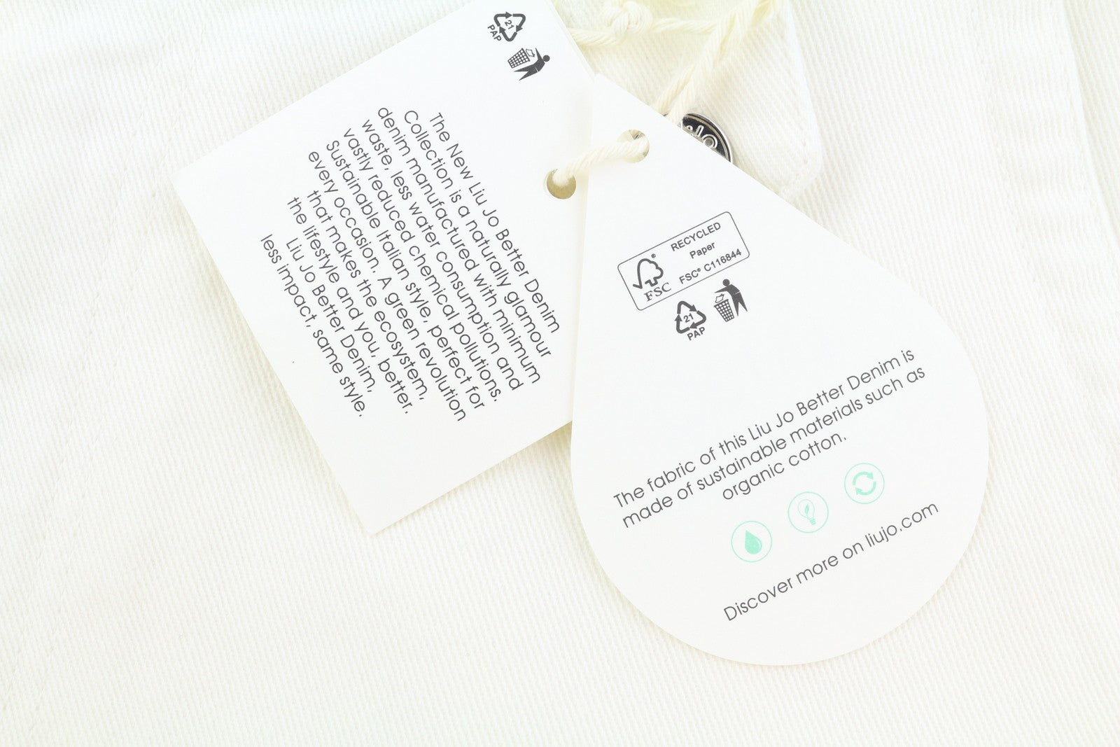 LIU JO Flare Frog Women Jeans W28 High Waist Wide Leg Zip Fly Denim Light White