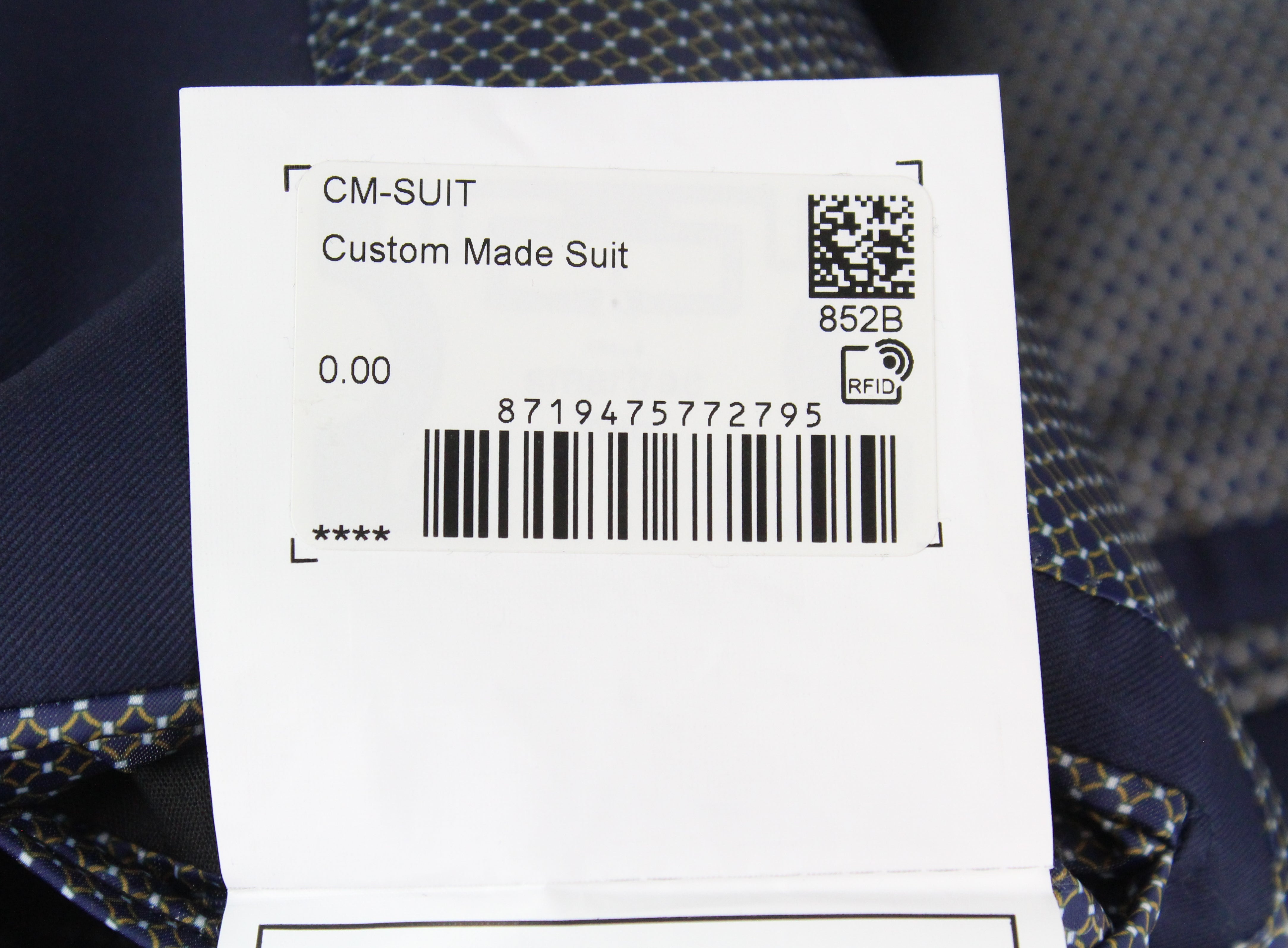 SUITSUPPLY La Spalla Men's Suit UK40R Blue Wool 2-Piece Lined Suit