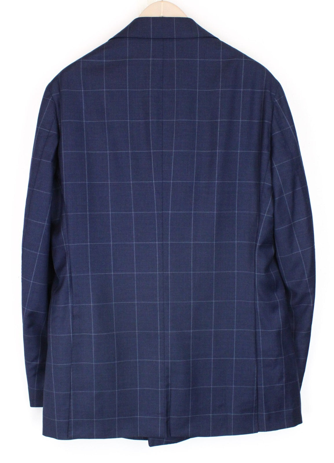 SUITSUPPLY Soho Men's Suit 2-Piece UK44L Blue Wool Double-Breasted Checked