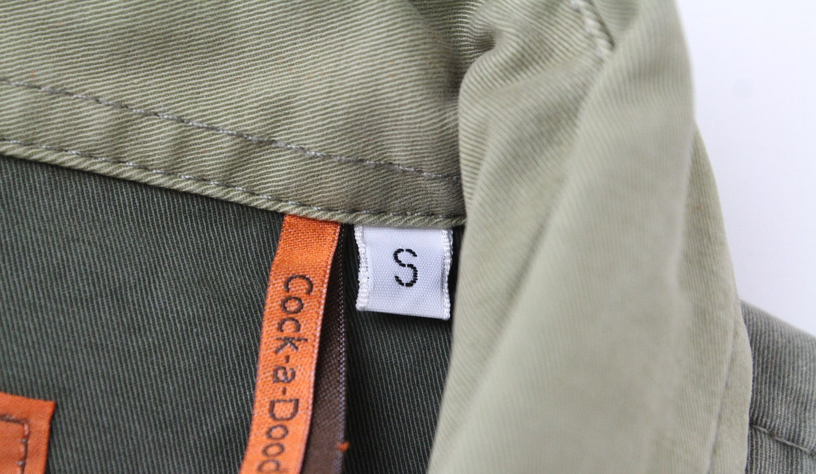 GOOD GENES Men's Shirt S Green Stretch Cotton Washed Overshirt