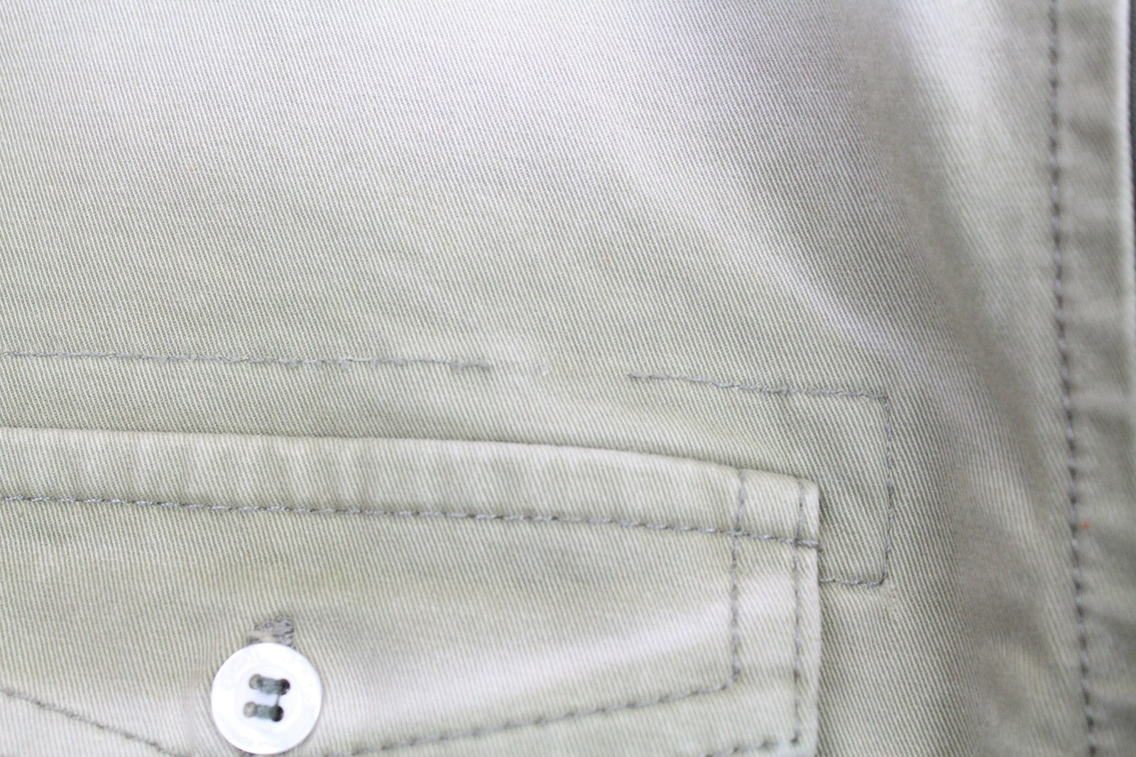 GOOD GENES Men's Shirt S Green Stretch Cotton Washed Overshirt