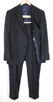 SUITSUPPLY Napoli Men's Suit UK46S Blue Wool Lined Classic 2-Piece