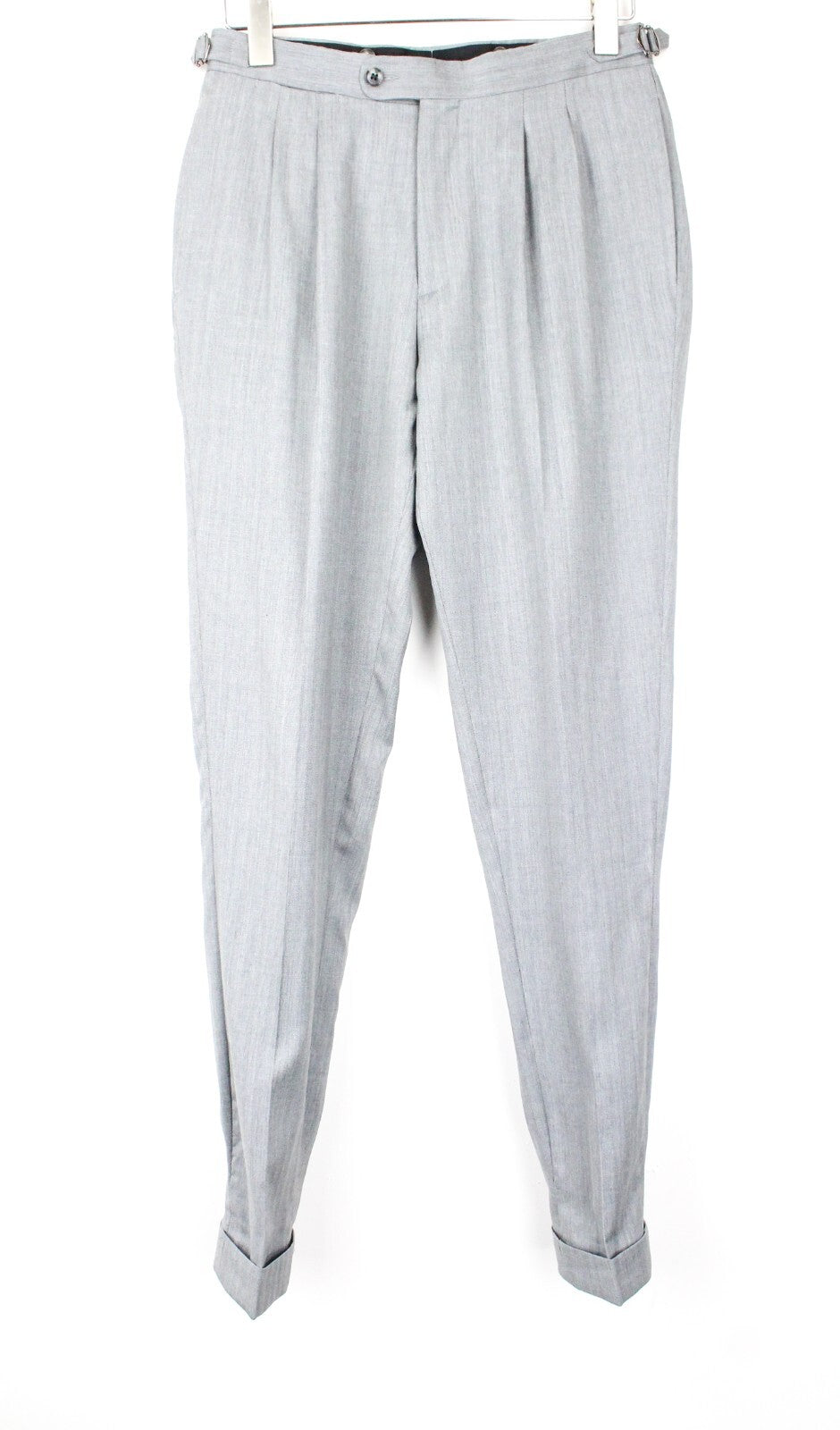 SUITSUPPLY Havana Patch Men's Suit UK34R Grey Wool Silk Slim 2-Piece