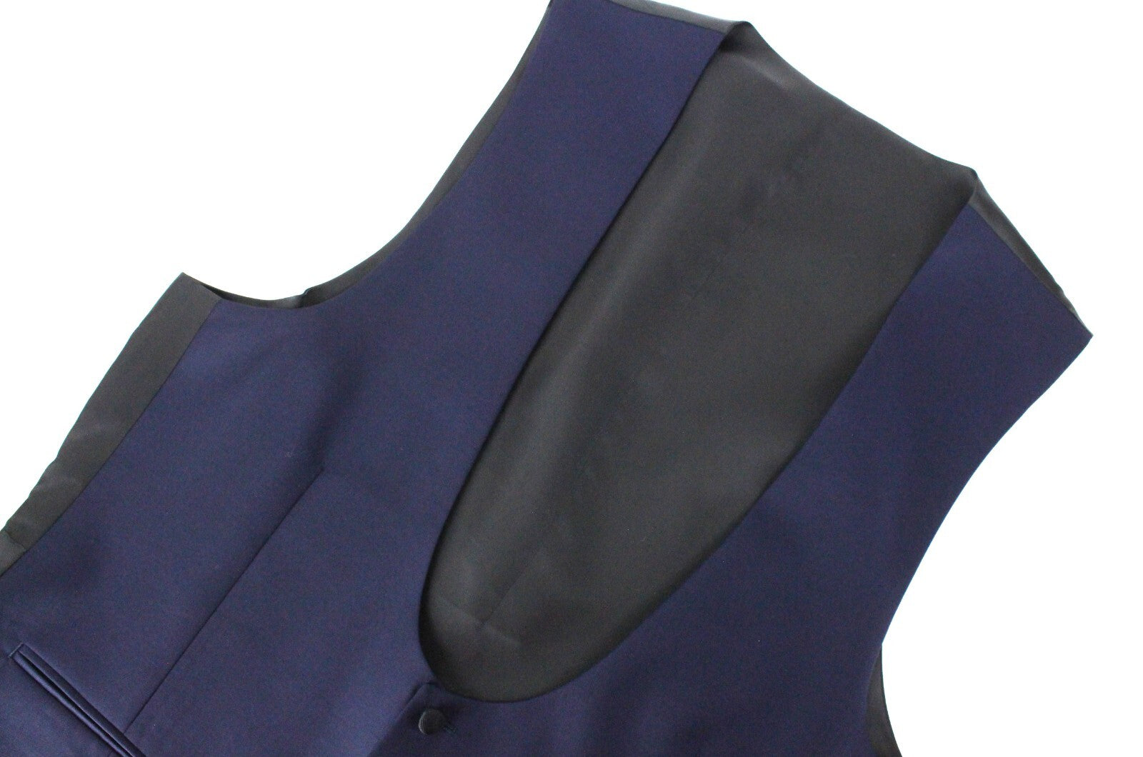 SUITSUPPLY Lazio Tuxedo Men's Suit UK42L Blue Wool Slim 3-Piece S130