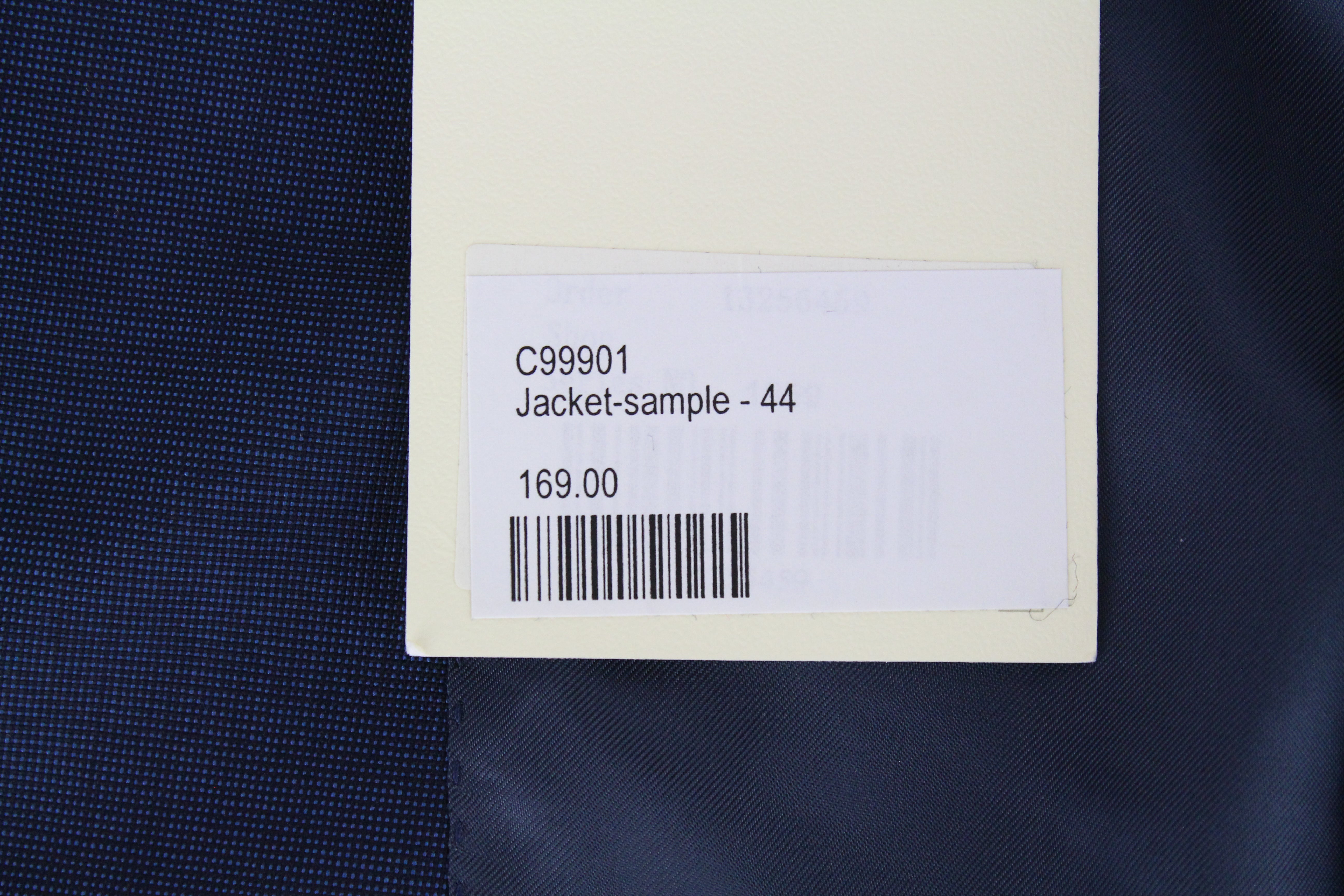 SUITSUPPLY Napoli vyriškas švarkas UK32R mėlynas S120s vilnos melanžas Blueline 