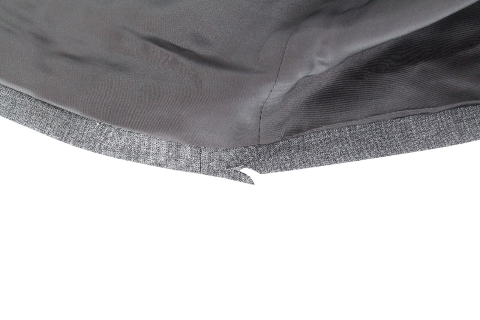 SUITSUPPLY Lazio Men's Suit UK40L Grey Wool Slim Melange Tropical 2-Piece Suit