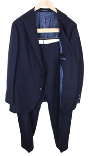 SUITSUPPLY La Spalla Men's Suit UK52S Blue Wool 2-Piece Slim Formal Classic Cut