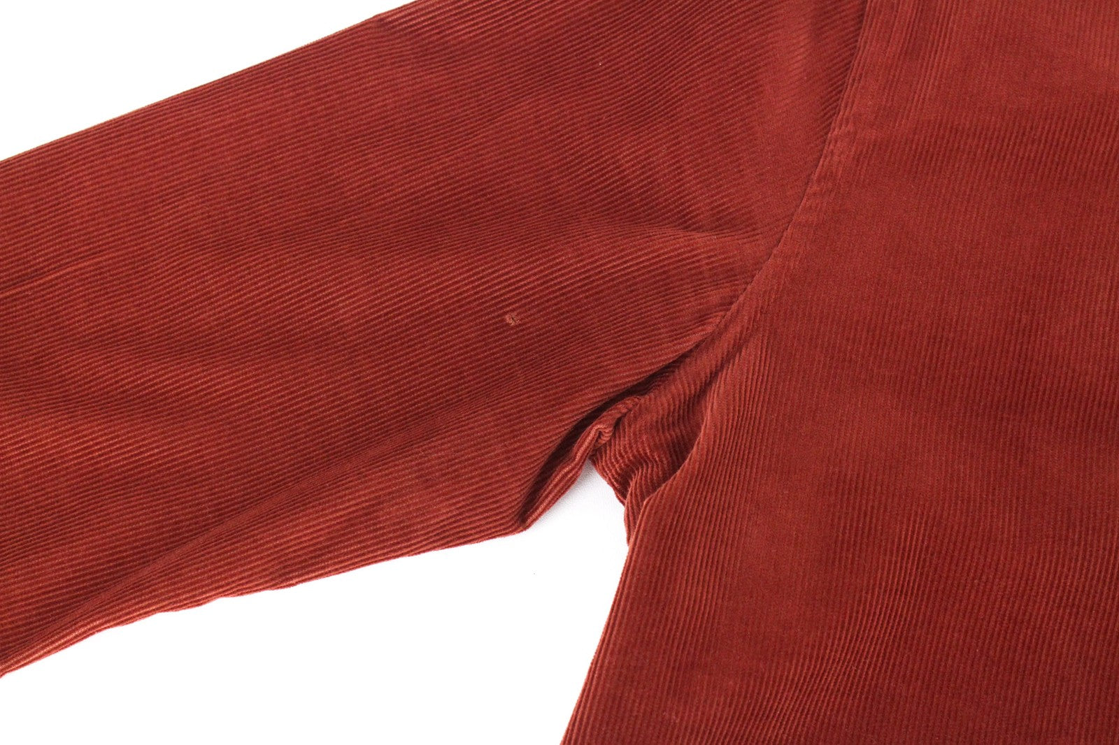 SUITSUPPLY Men's Shirt ~2XS Red Cotton Corduroy Slim Fit Velvet Button-Up Top