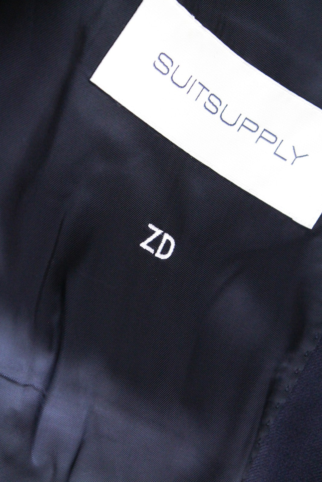 SUITSUPPLY La Spalla Men's Suit UK38S Blue Slim Fit S110s Wool Melange 2-Piece